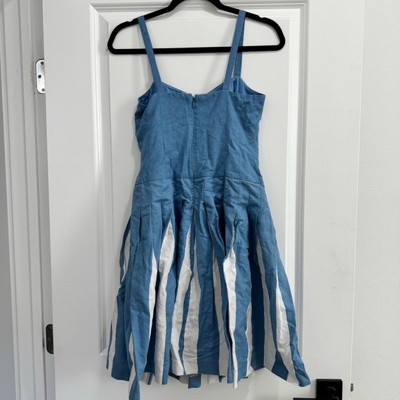 Boden Matilda pleated stripe vintage style dress - Picture 6 of 7